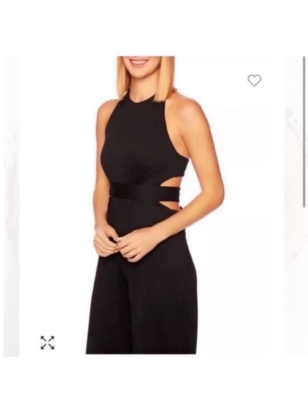 New $228 Susana Monaco Women's Halter Jumpsuit Jumpsuit A4151 NWT Large